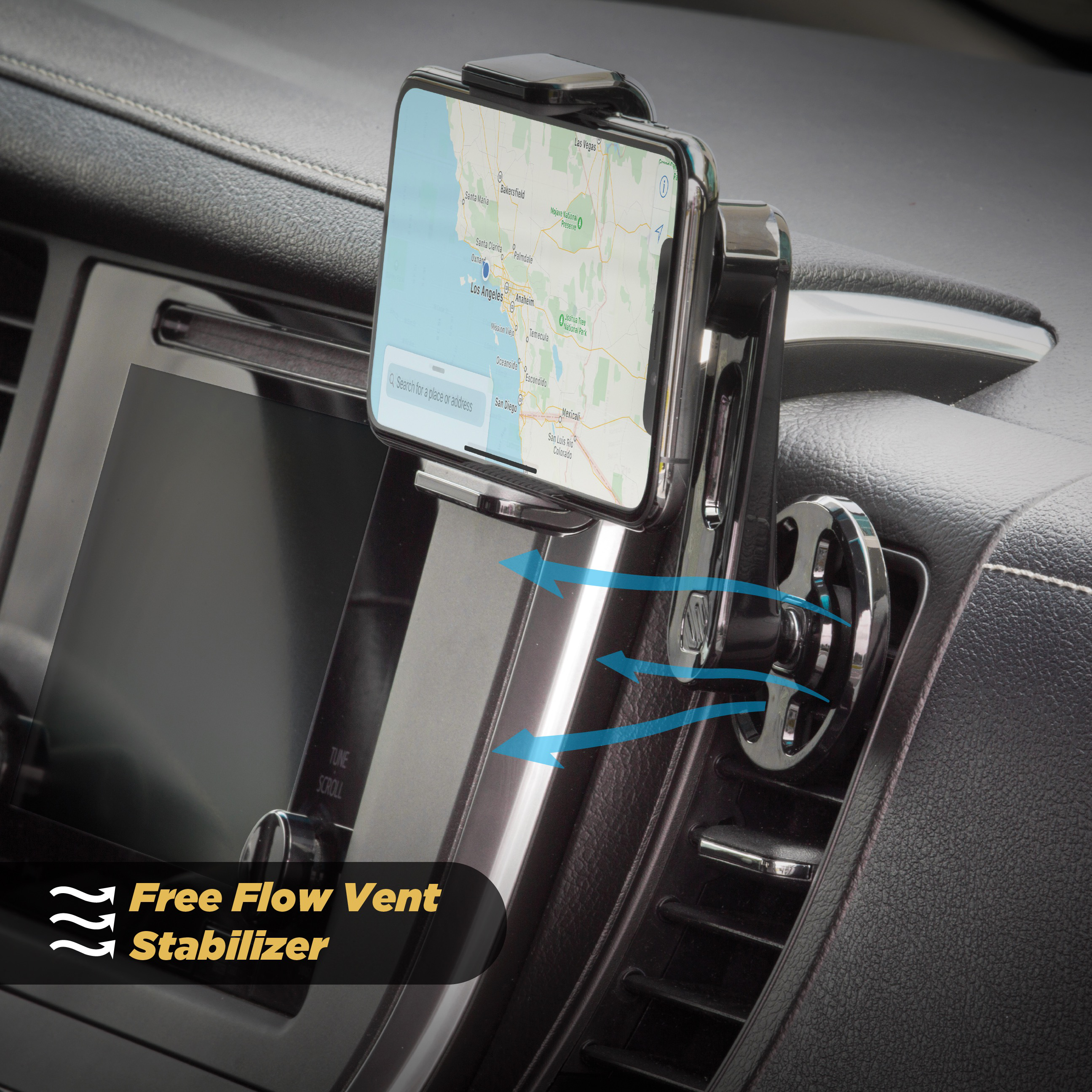SCOSCHE FreeFlow Vent - Support pour smartphone (Noir)