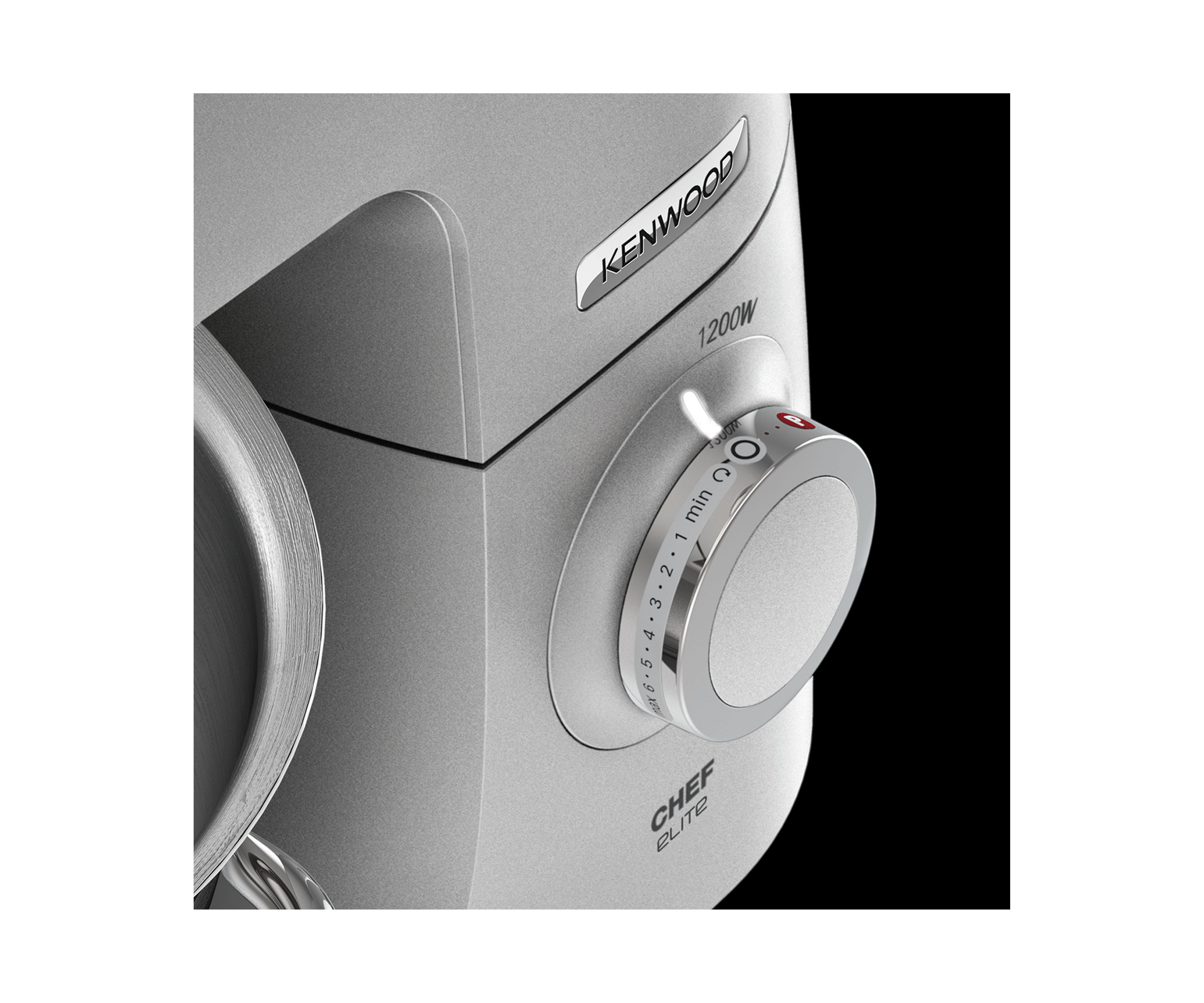 KENWOOD Chef Elite KVC5391S  Küchenmaschine Silber/Edelstahl (Rührschüsselkapazität: 4,6 l, 1200 Watt)