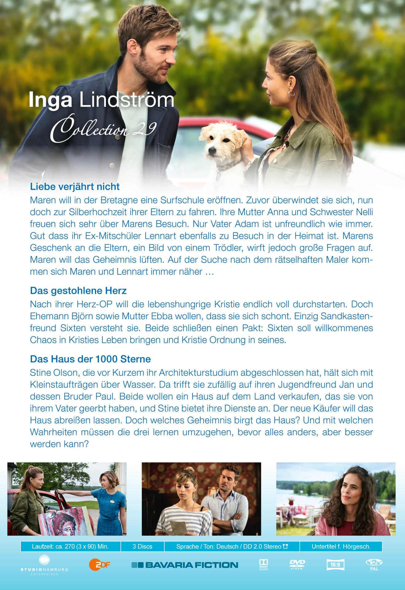 Rückseite einer deutschen Film-DVD mit Text.