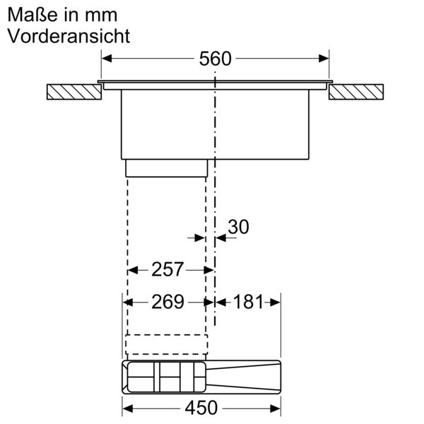 SIEMENS ED711FA70, Kochfeld mit integriertem Dunstabzug (710 mm breit, 522 mm tief)