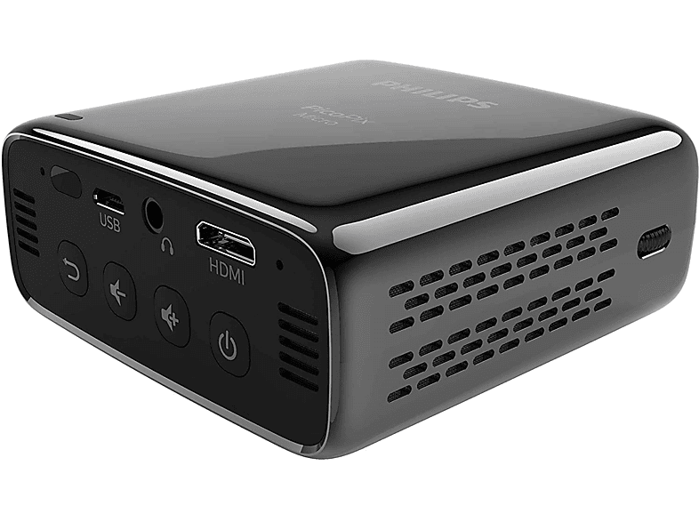 Mini proyector | Philips PicoPix 30000 h, Mini HDMI, 3h, Negro