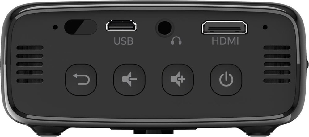 Mini proyector - Philips PicoPix MICRO, 30000 h, Mini HDMI, Batería 3h, Negro