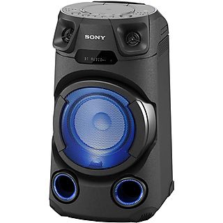 Altavoz inalámbrico - Sony MHC-V13, 150 W, Con Antena FM+Control Remoto, Bluetooth, Iluminación LED, Negro