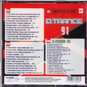 CD-Hülle mit Titellisten und D-Trance-Logo.