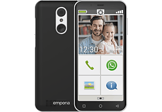 EMPORIA SMART.4 - Smartphone (5 ", 32 GB, Schwarz/Silber)