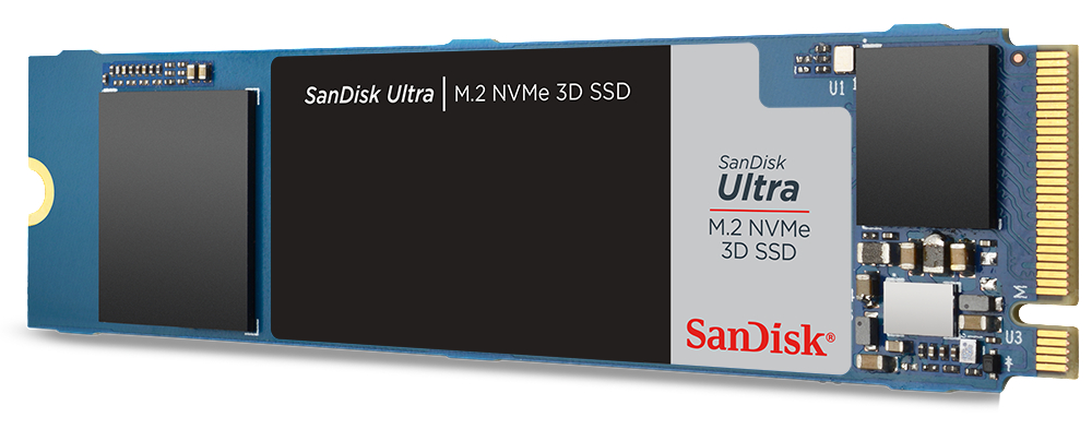 SANDISK Ultra 3D Speicher, 2 TB Interner Speicher M.2 via NVMe, intern