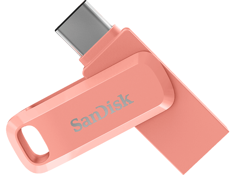 SANDISK Ultra® Dual MB/s, 400 Peach 2-in-1-Flash-Laufwerk Drive Type-C™ Go , USB 256 GB