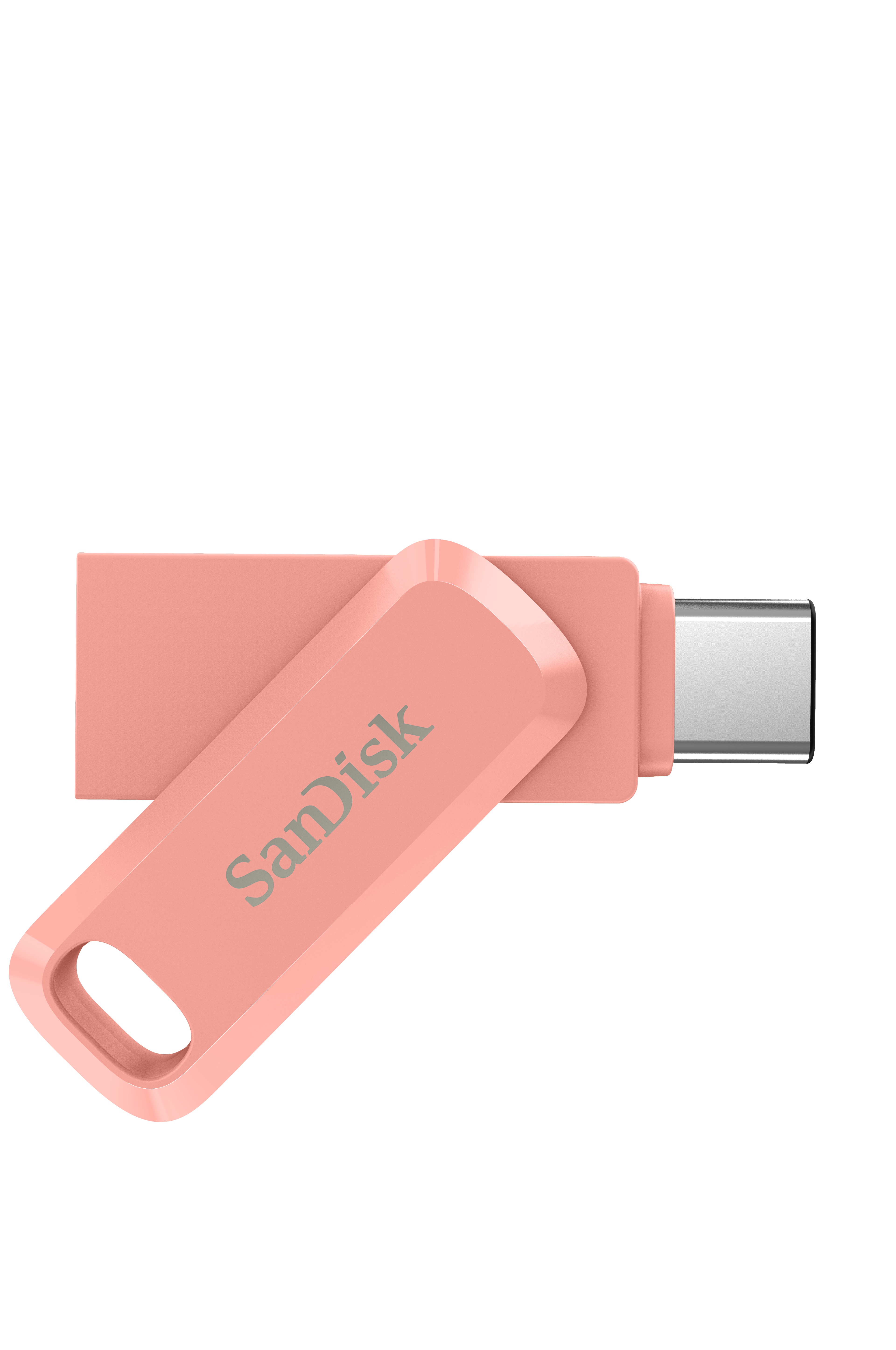 SANDISK Ultra Dual Go USB-Stick, 128 GB, 150 MB/s, Peach