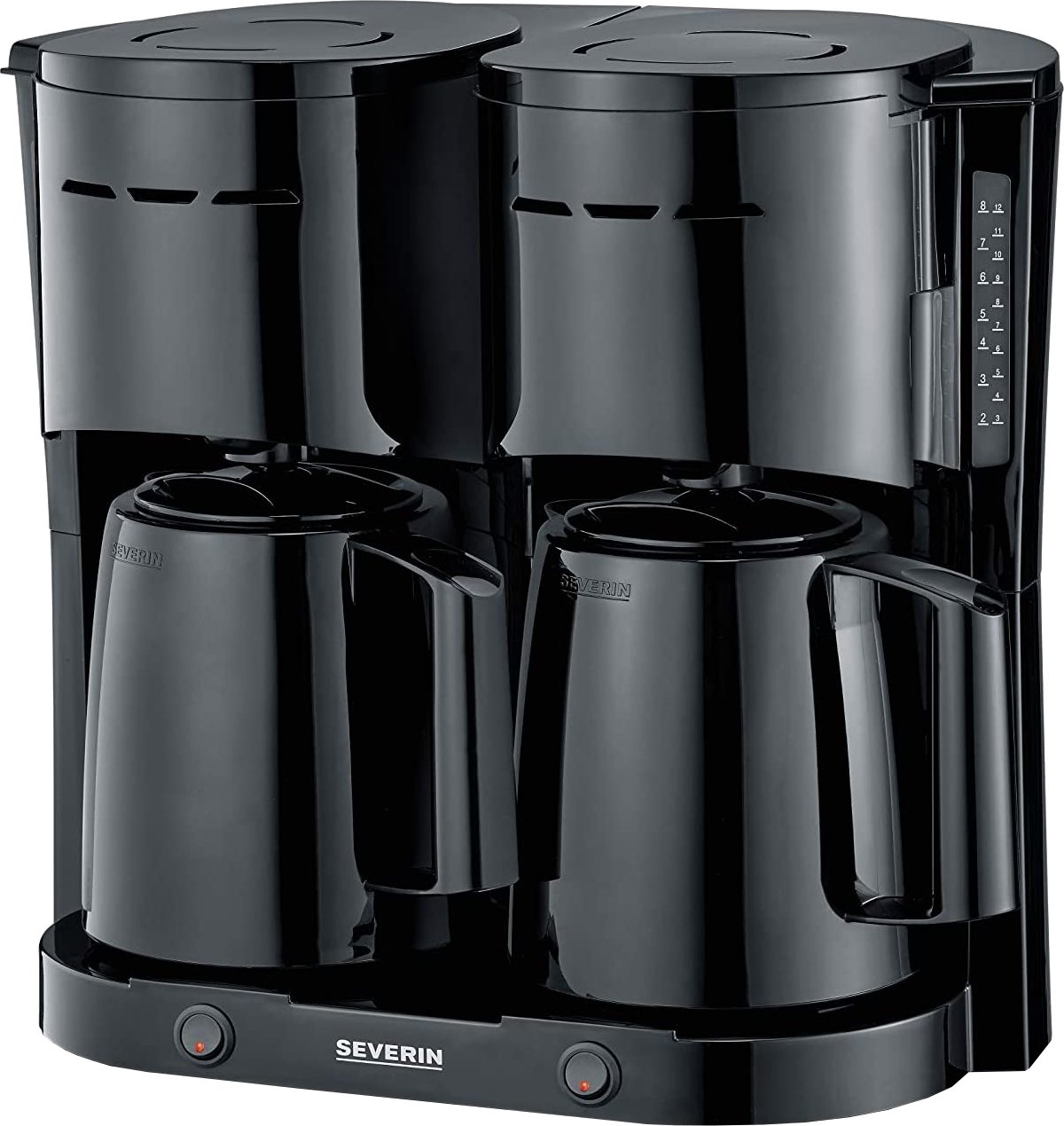 SEVERIN  Duo (KA 5829) - Koffiezetapparaat - Inhoud (waterreservoir): 1,6 l - Zwart