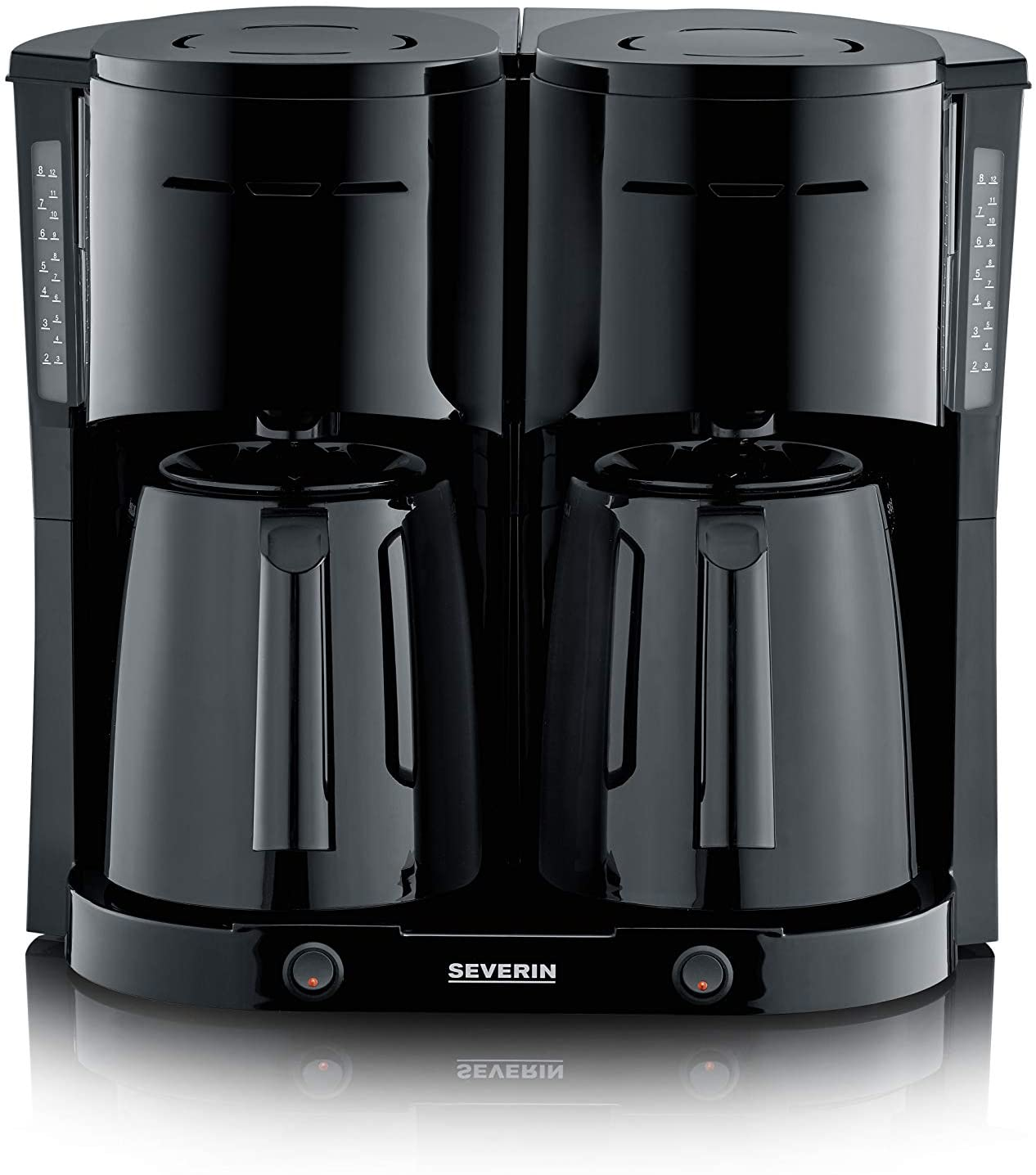 SEVERIN  Duo (KA 5829) - Koffiezetapparaat - Inhoud (waterreservoir): 1,6 l - Zwart
