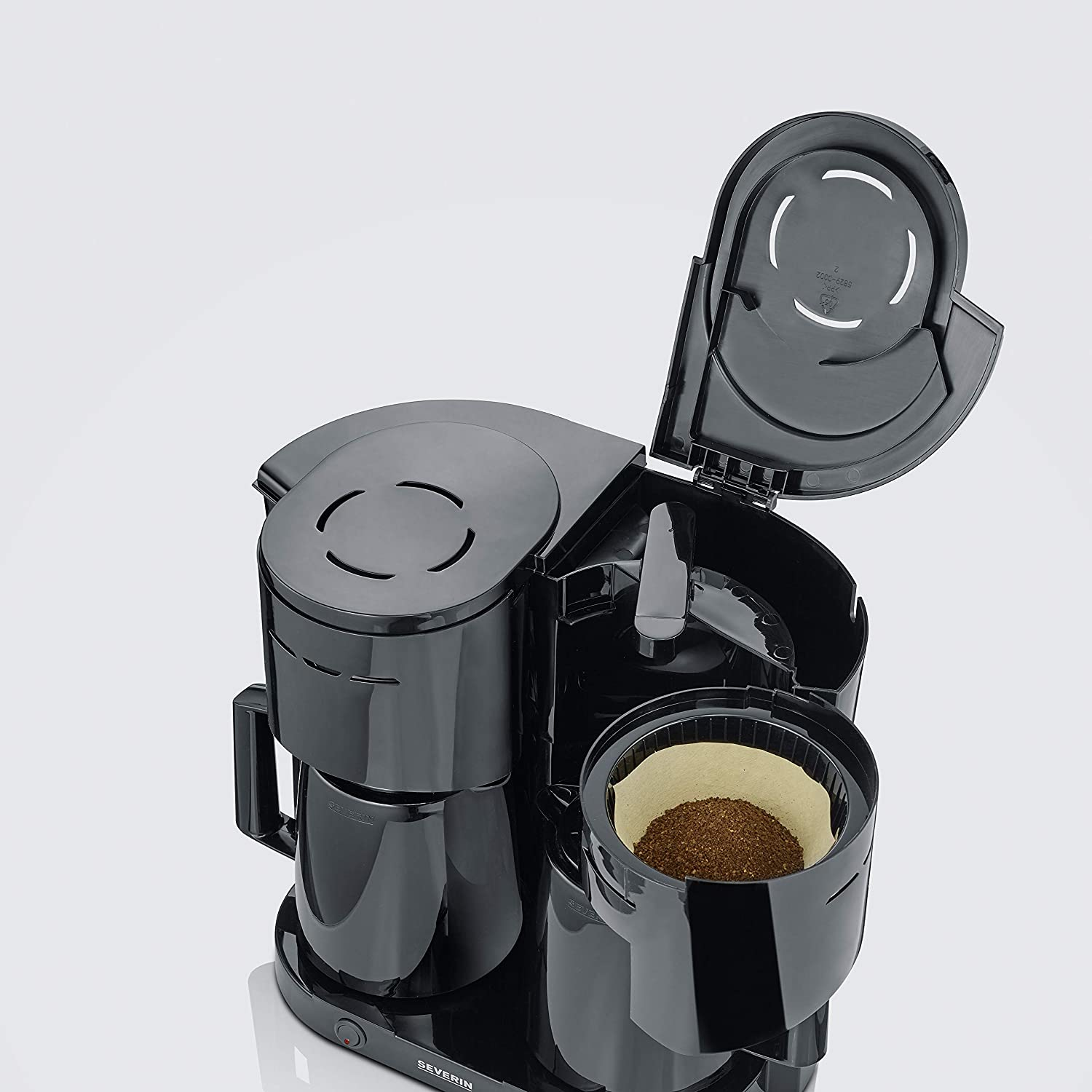 SEVERIN  Duo (KA 5829) - Koffiezetapparaat - Inhoud (waterreservoir): 1,6 l - Zwart