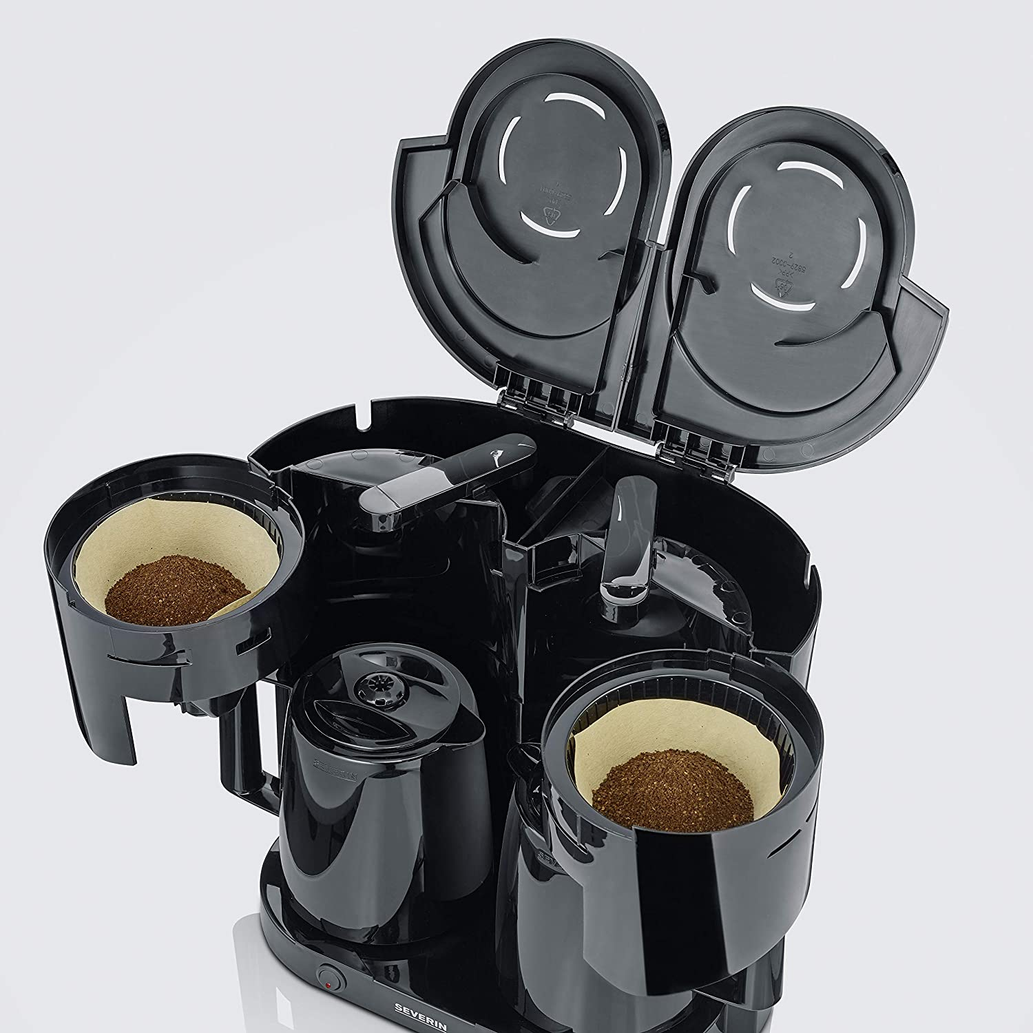 SEVERIN  Duo (KA 5829) - Koffiezetapparaat - Inhoud (waterreservoir): 1,6 l - Zwart