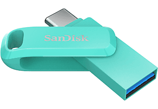 SANDISK Ultra Dual Go USB-Stick, 256 GB, 150 MB/s, Türkis