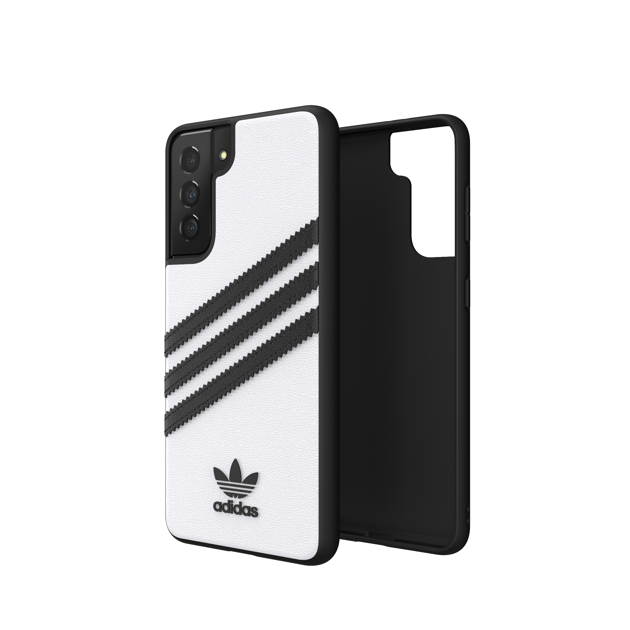 ADIDAS ORIGINALS ORIGINAL Moulded Case PU SS21, Backcover, Samsung, Galaxy S21, Galaxy S21 5G, Schwarz/Weiß