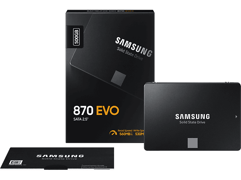 SAMSUNG 870 EVO | Festplatte (SSD, 500 GB, Schwarz) | MediaMarkt