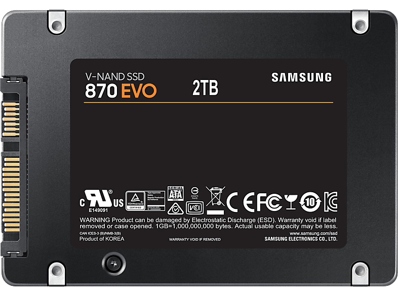SAMSUNG 870 EVO | Festplatte (SSD, 2 TB, Schwarz) | MediaMarkt