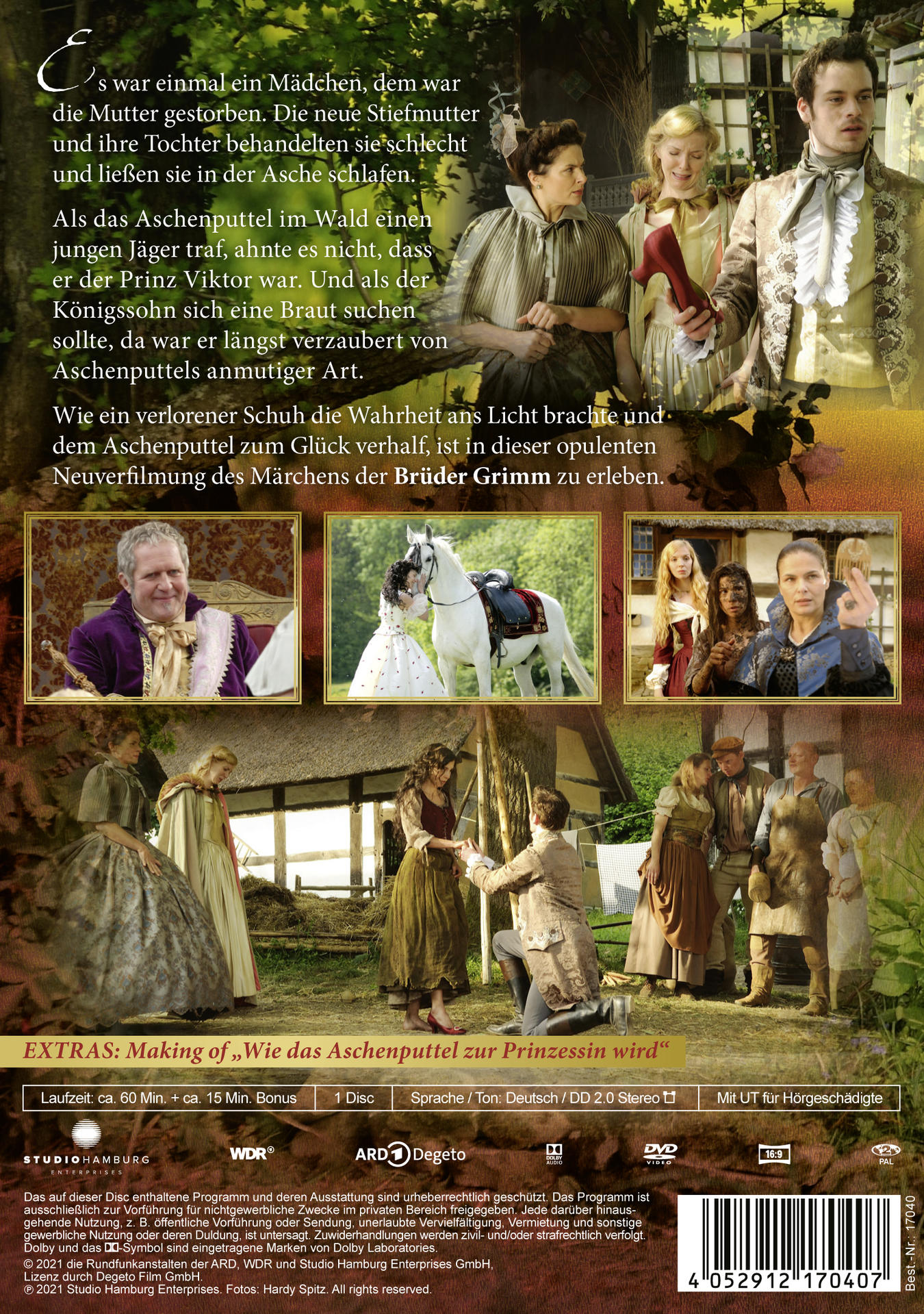 DVD-Cover mit Szenen aus einem Film, darunter Schauspieler und Text auf Deutsch.