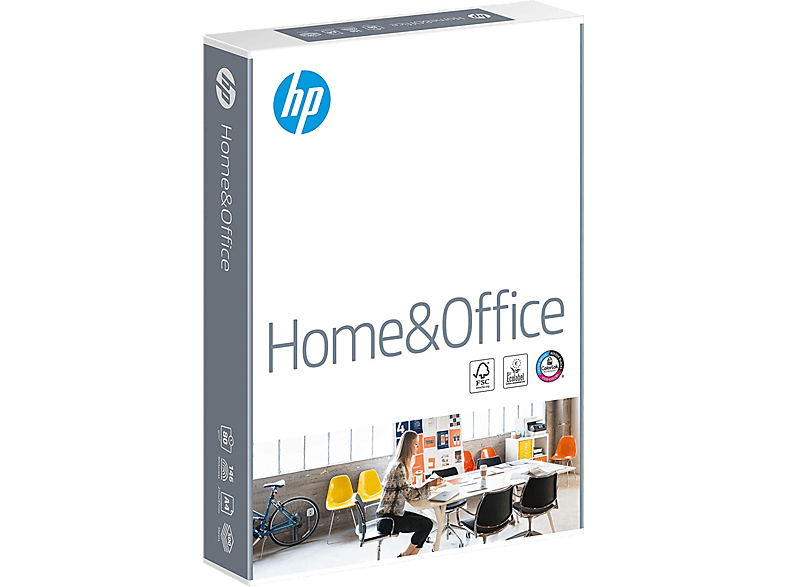 HP Home&Office, Drucker-und Kopierpapier mit ColorLok, FSC, EU Ecolabel, A4, 80g/m, 500 Blatt