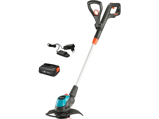 GARDENA EasyCut 23/18V P4A Set - Coupe-bordures avec batterie (Noir/Bleu)