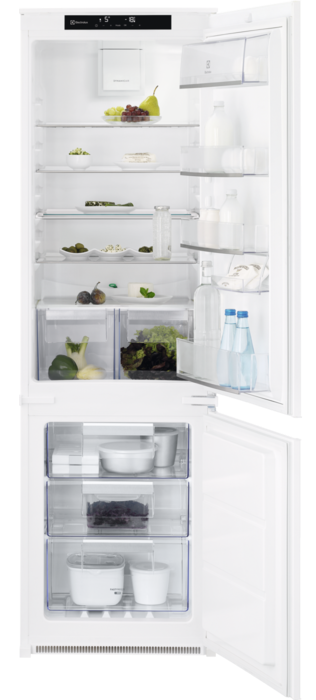 ELECTROLUX LNT7TF18S Beépíthető kombinált hűtőszekrény, NoFrost, 177 cm