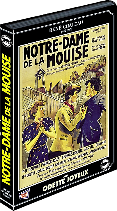 Un boîtier DVD de film vintage avec une affiche de film avec des personnes et du texte.