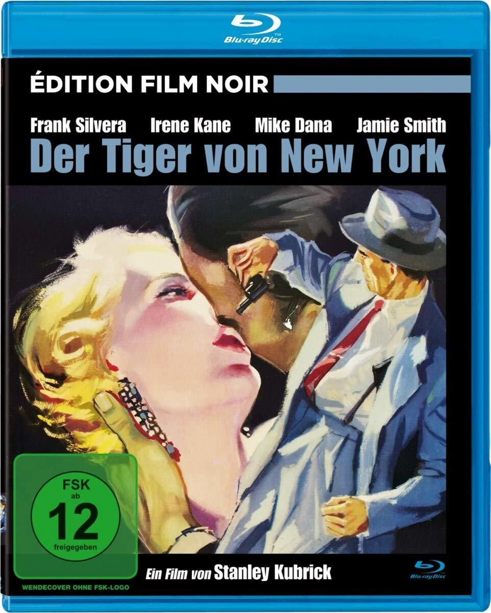 Filmposter, Schwarz-Weiß-Bild eines Mannes, der eine Frau küsst, mit einer Waffe.