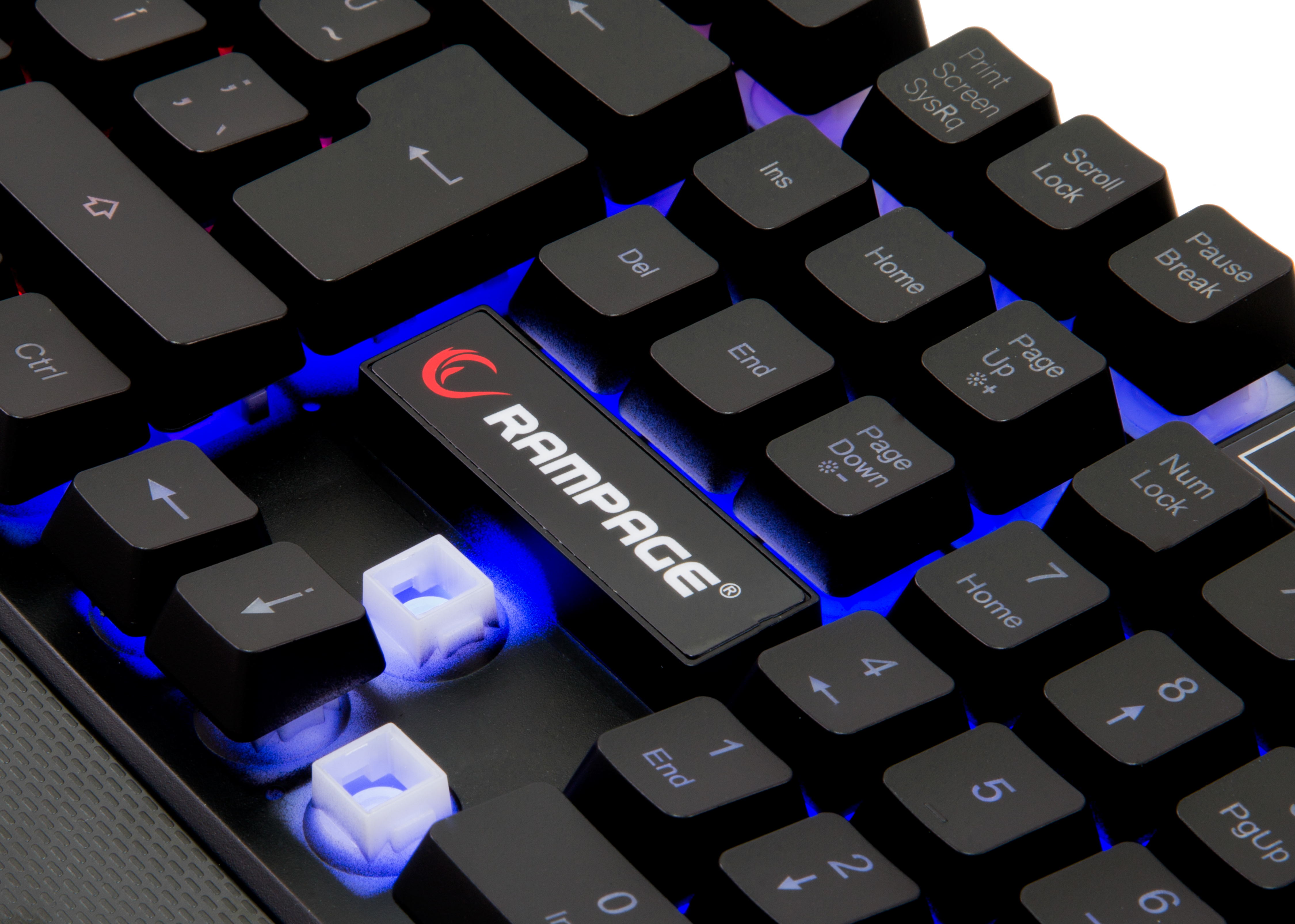 RAMPAGE KB-R66 USB Gökkuşağı Aydınlatmalı Q Multimedia Gaming Klavye Siyah