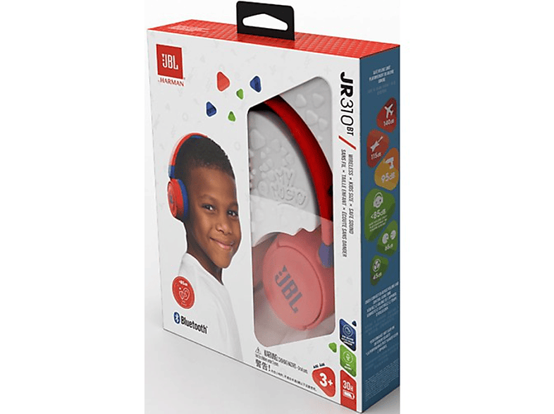 JBL JR310BT Çocuk Kulak Üstü Bluetooth Kulaklık Kırmızı_2