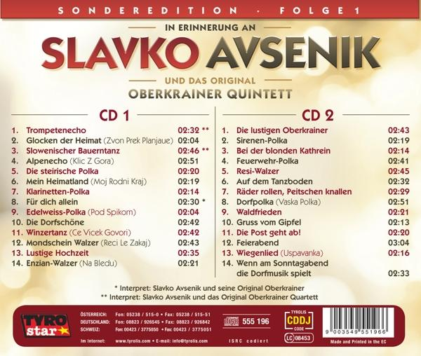 Die Rückseite eines CD-Covers mit Titellisten und Text in mehreren Sprachen.