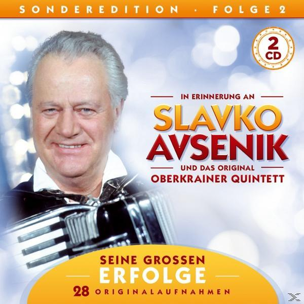 Albumcover mit Slavko Avsenik und Akkordeon. Text: Seine grossen Erfolge.
