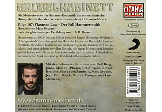 Gruselkabinett - 167/Flaxman Low-Der Fall Hammersmith  - (CD)