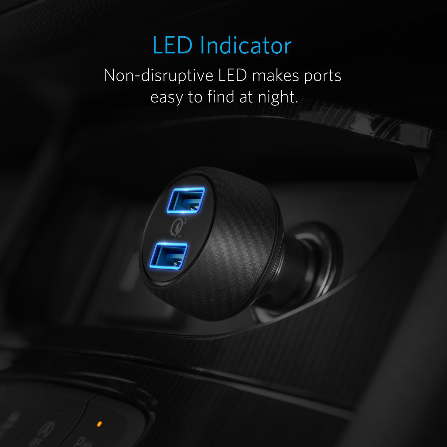 ANKER A2228H11 KFZ-Ladegerät universal, Schwarz