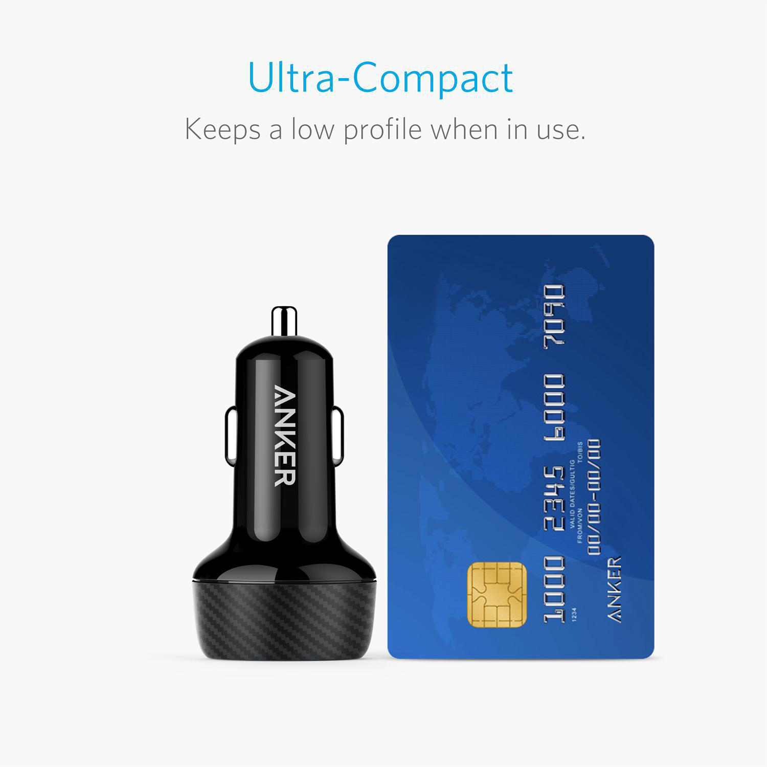 ANKER A2228H11 KFZ-Ladegerät universal, Schwarz