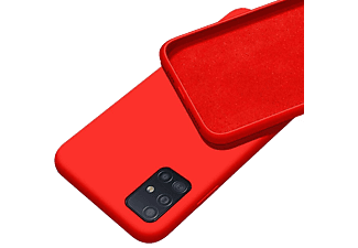 CASE AND PRO Premium szilikon tok, Samsung S21, Piros