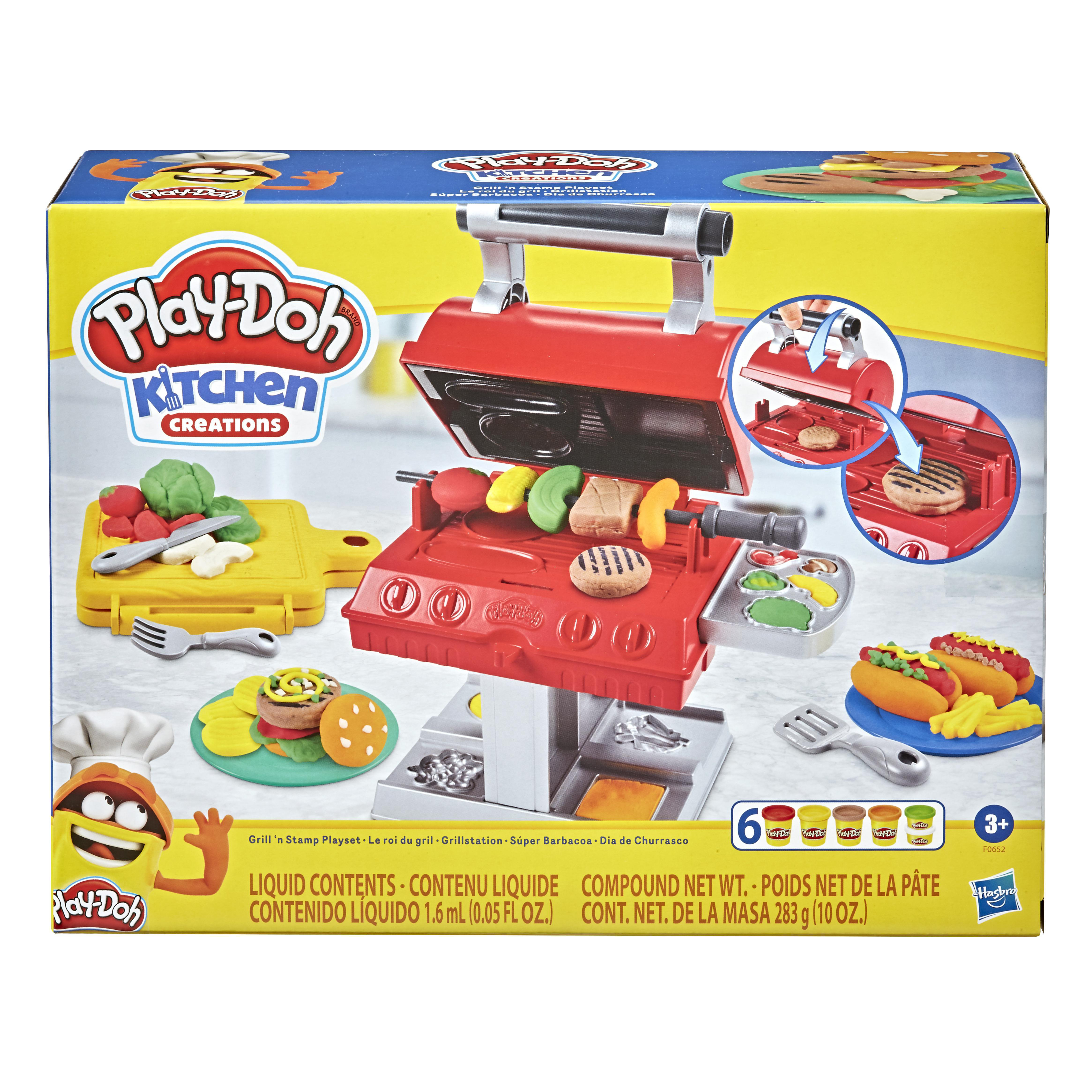 PLAY-DOH Grillstation Knetspielzeugset, Mehrfarbig