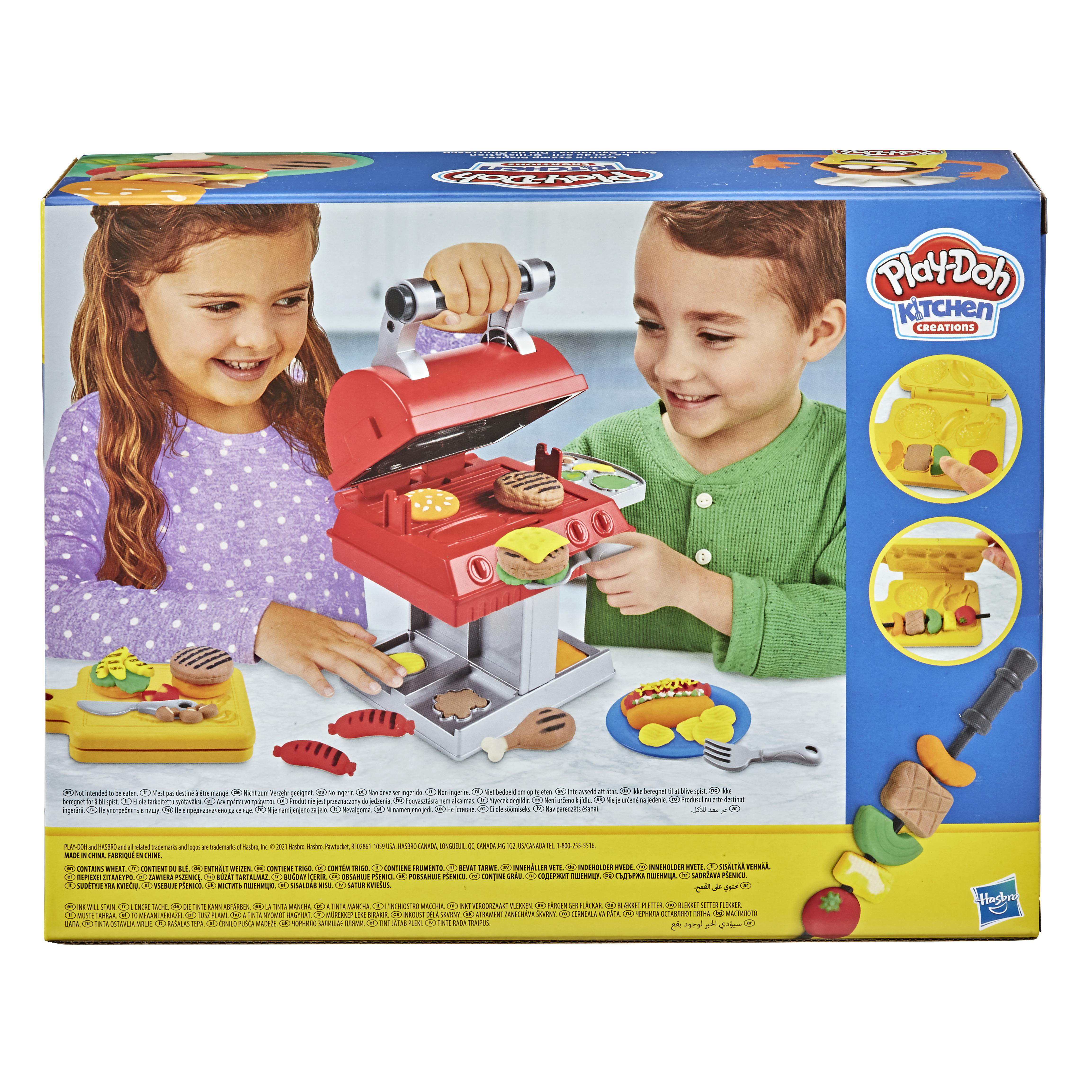 PLAY-DOH Grillstation Knetspielzeugset, Mehrfarbig