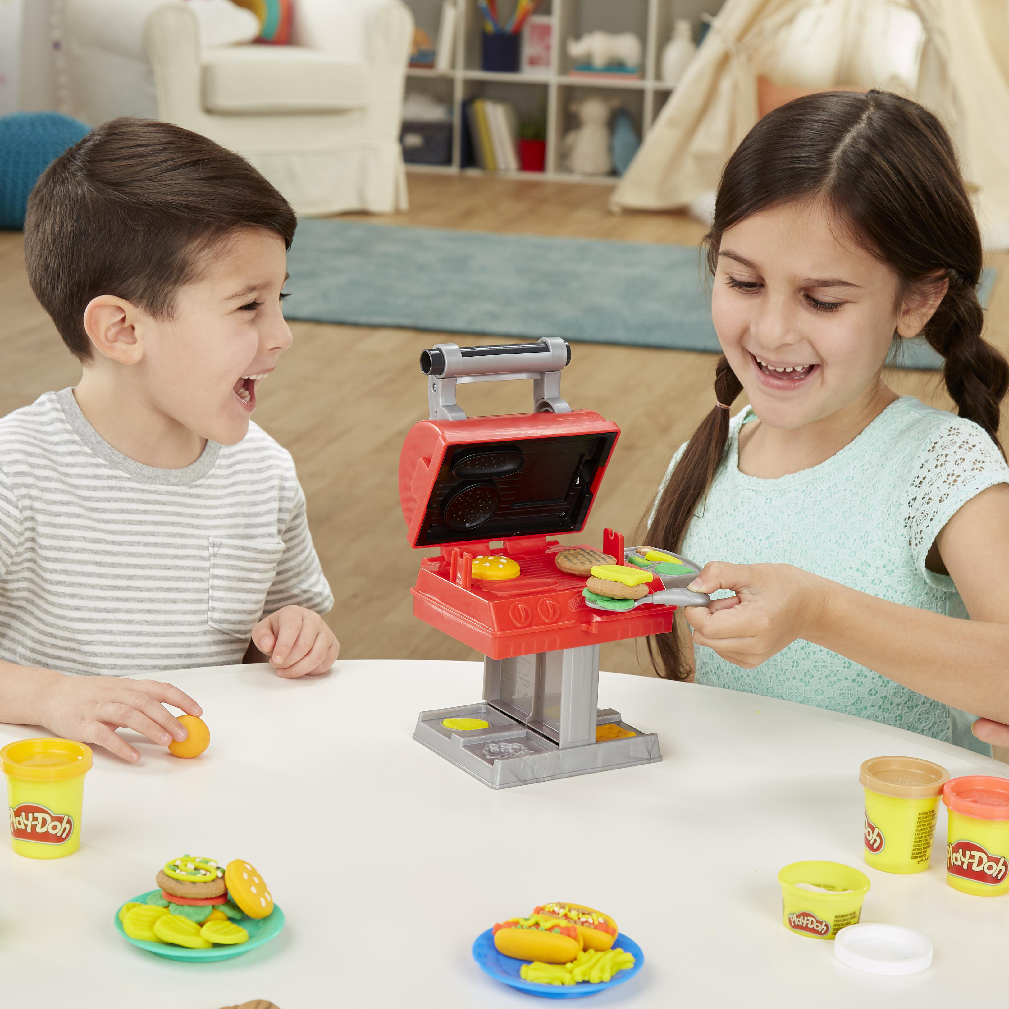 PLAY-DOH Grillstation Knetspielzeugset, Mehrfarbig