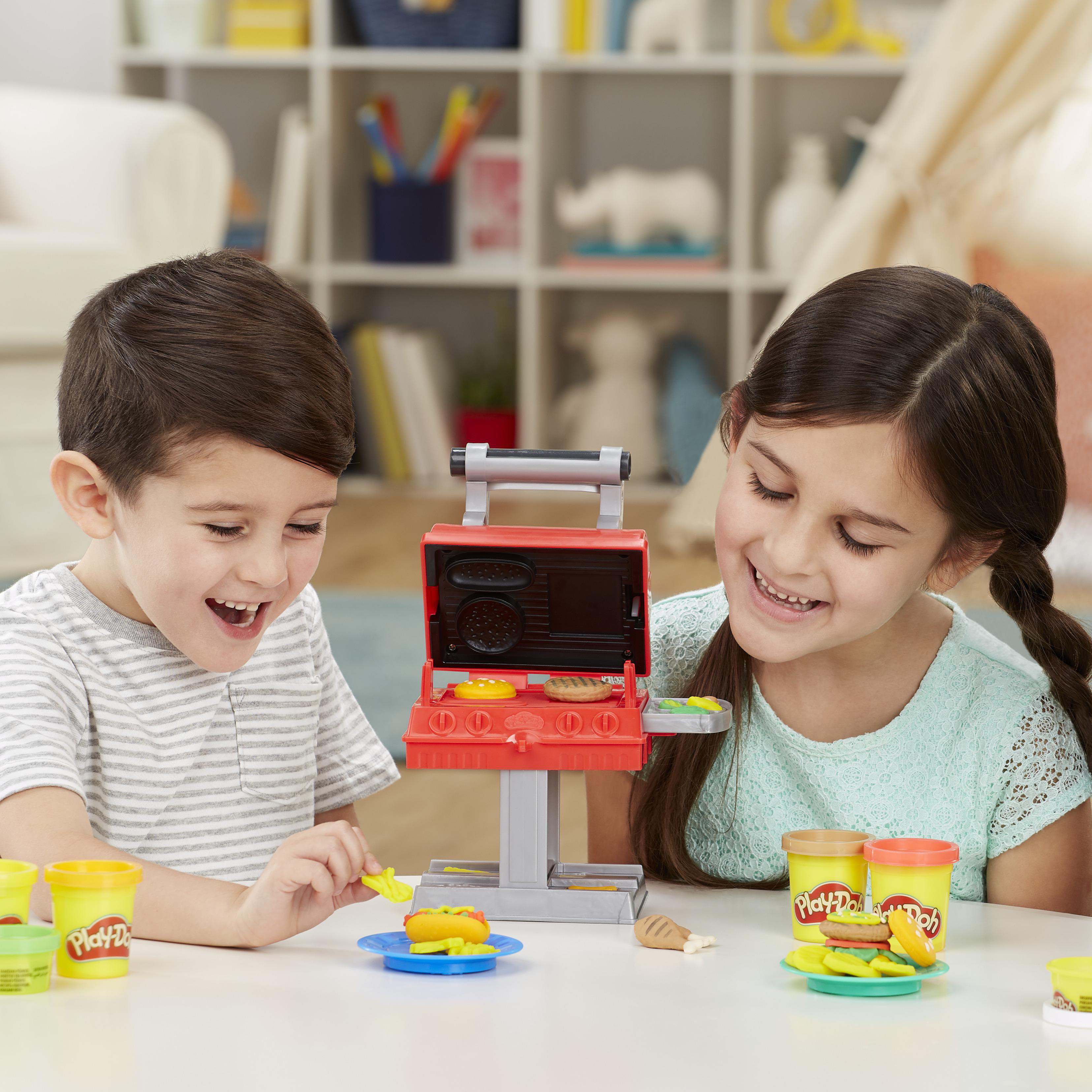 PLAY-DOH Grillstation Knetspielzeugset, Mehrfarbig