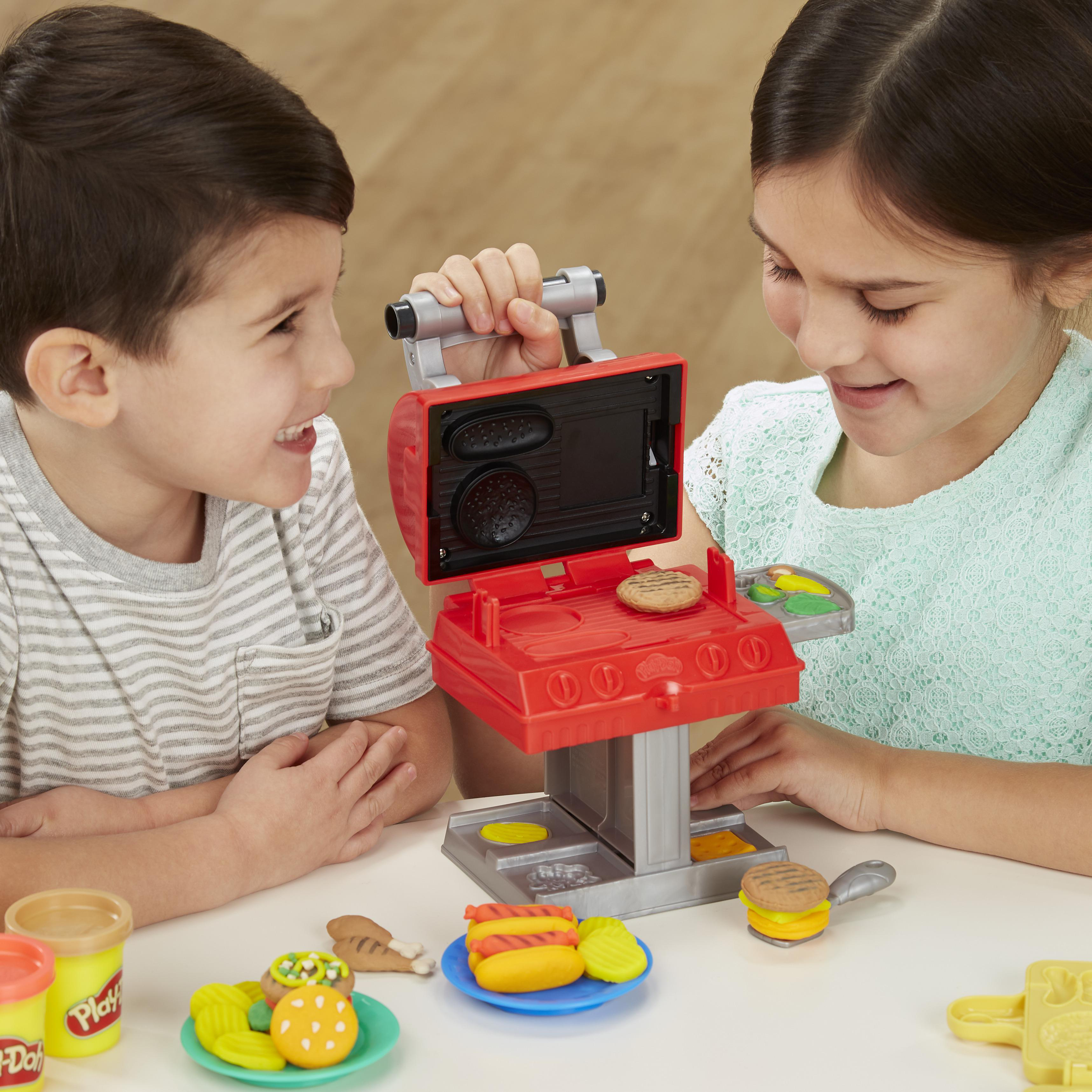 PLAY-DOH Grillstation Knetspielzeugset, Mehrfarbig
