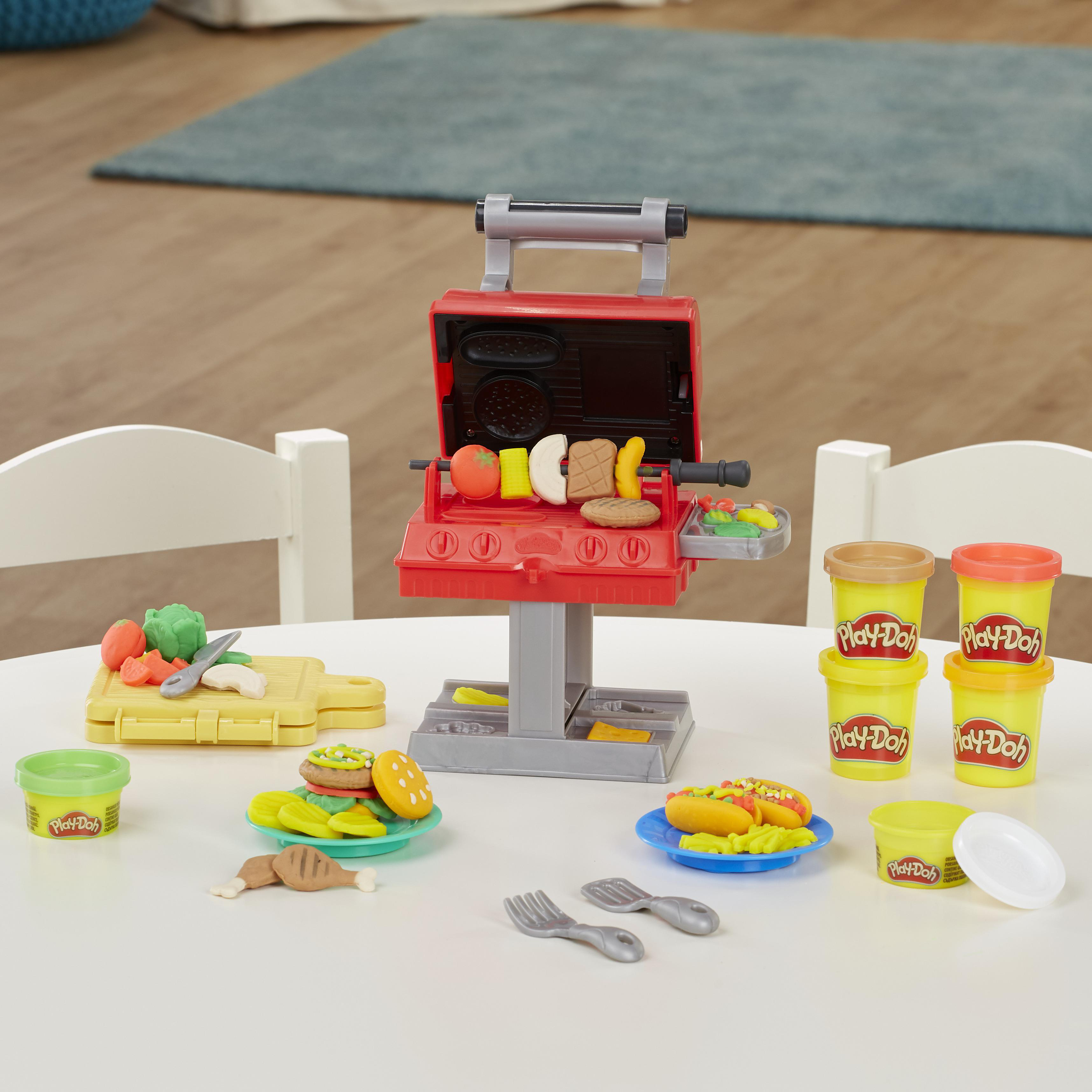 PLAY-DOH Grillstation Knetspielzeugset, Mehrfarbig