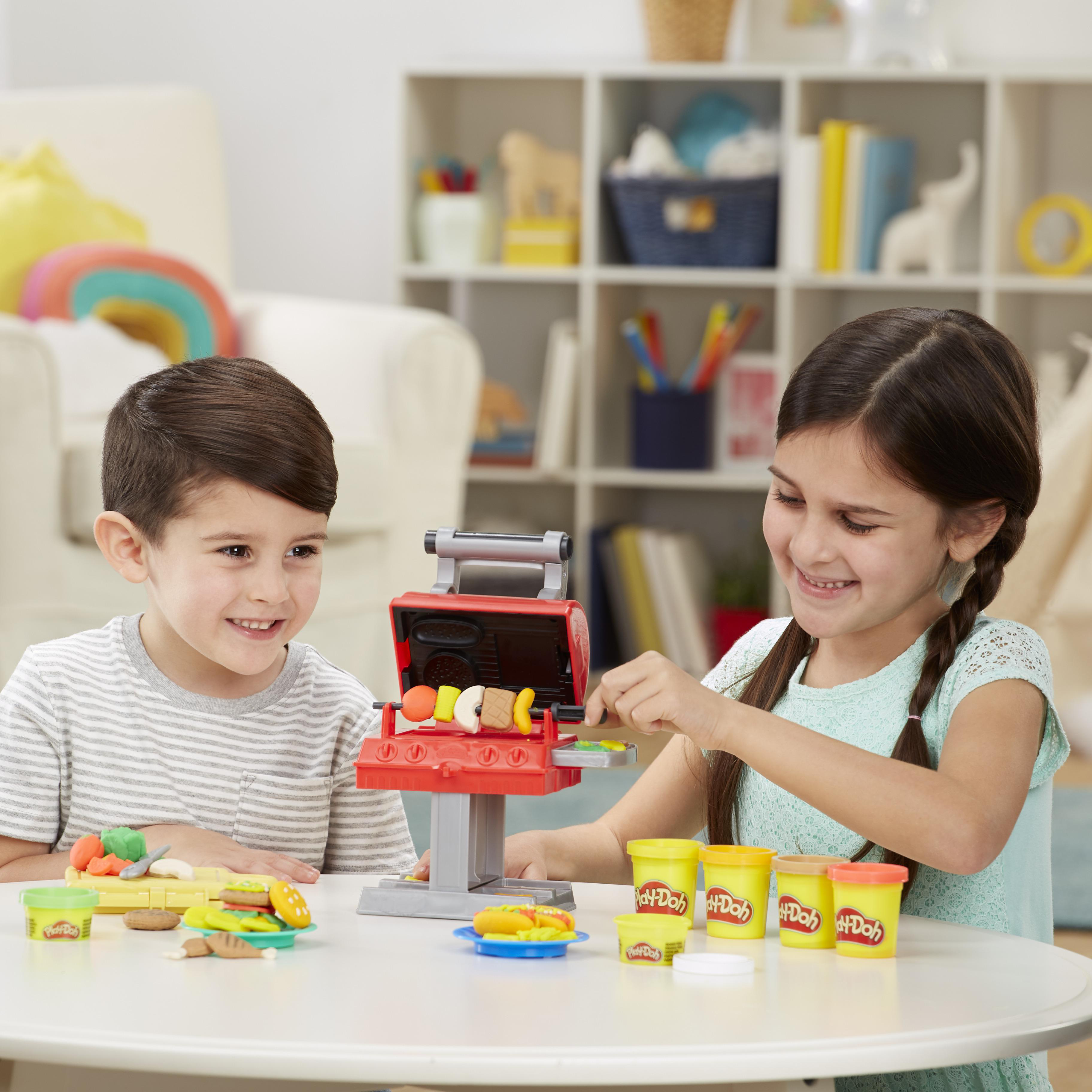 PLAY-DOH Grillstation Knetspielzeugset, Mehrfarbig