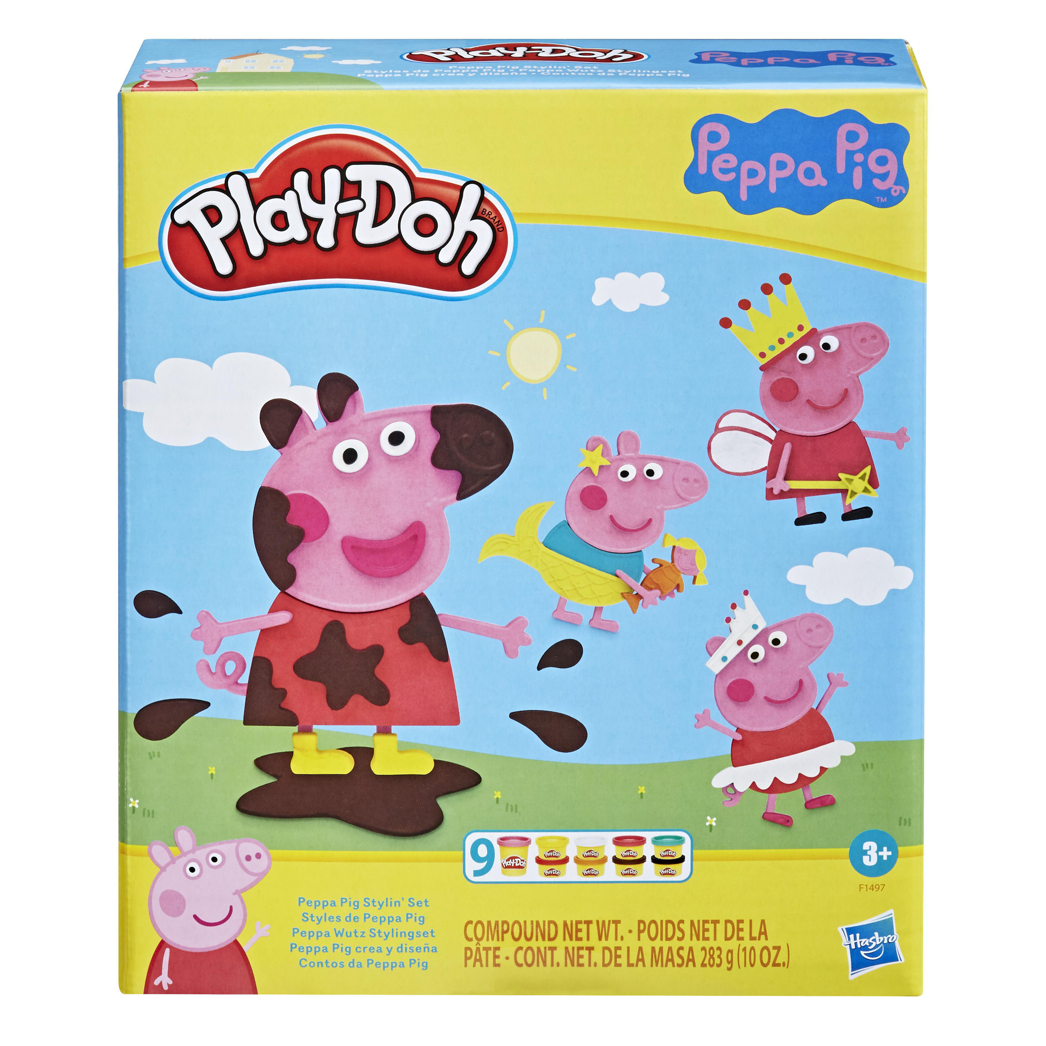 PLAY-DOH Peppa Wutz Stylingset Knetspielzeugset, Mehrfarbig
