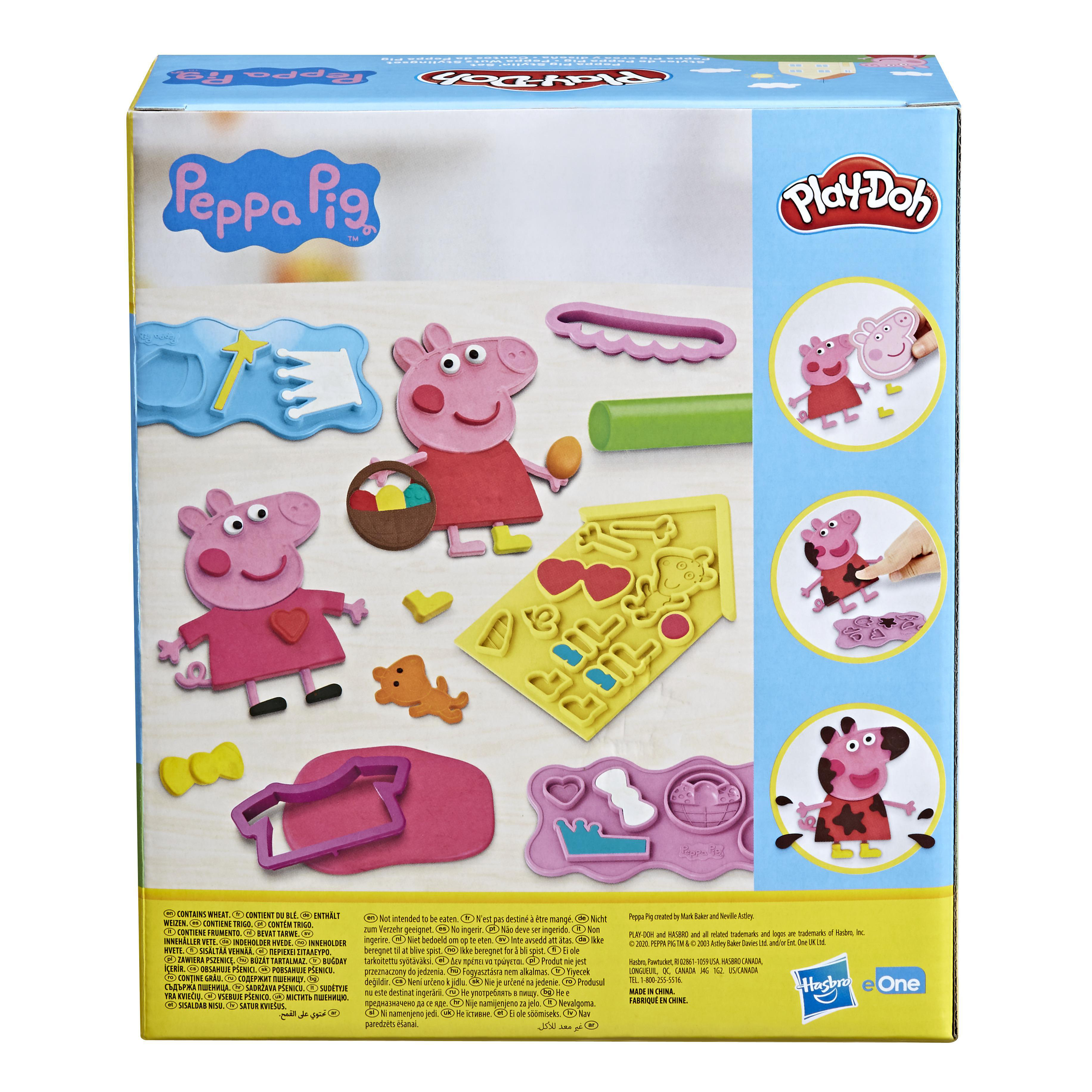 PLAY-DOH Peppa Wutz Stylingset Knetspielzeugset, Mehrfarbig