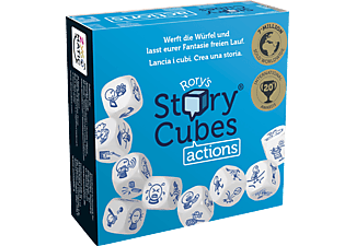 HUTTER TRADE Rory's Story Cubes : Actions - Jeu de société (Blanc/Bleu/Noir)