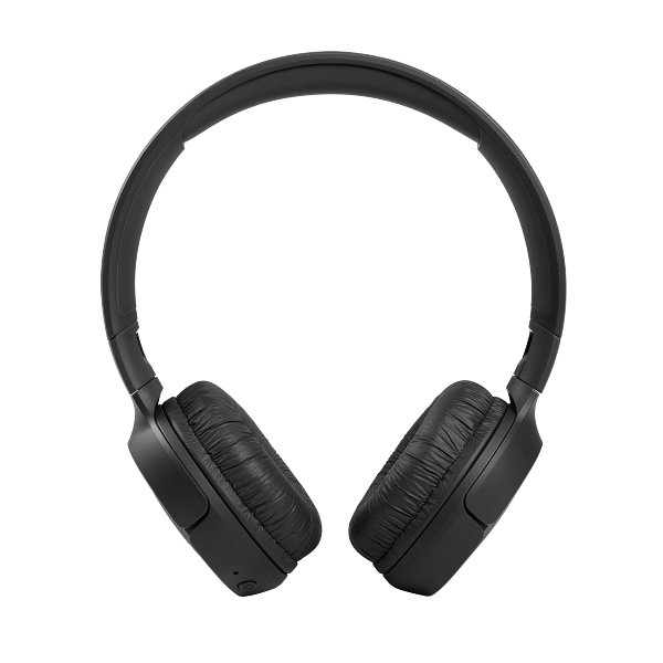 Over-Ear-Kopfhörer, schwarz, mit gepolsterten Ohrmuscheln auf schwarzem Hintergrund.