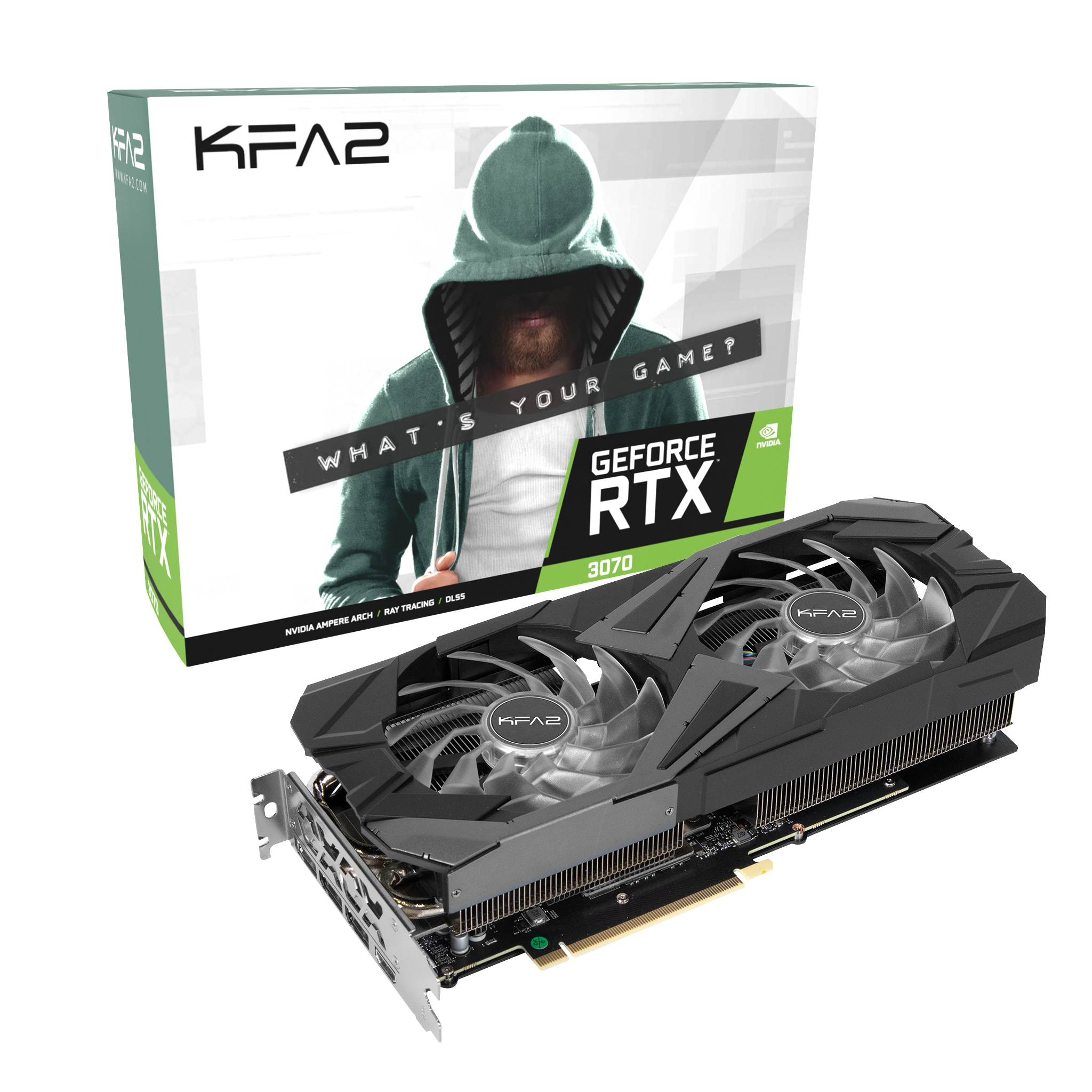 KFA2 GeForce RTX™ 3070 EX 1-Click OC 8GB (37NSL6MD2V7K) (NVIDIA, Grafikkarte)
