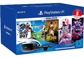 SONY PS PlayStation VR Mega Pack 3 - PS VR-Headset + Camera + 5 Spiele (Schwarz/Weiss)
