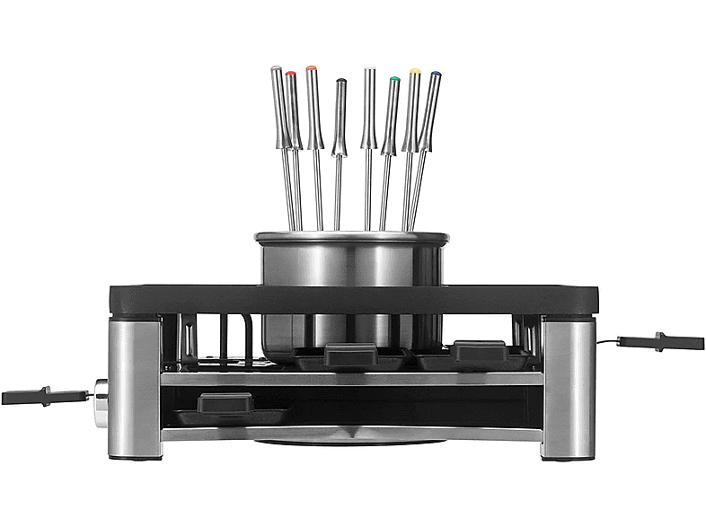 WMF Lumero Gourmet Station 3in1 Multifunktionsgerät: Raclette-Grill / Fondue-Topf und elektrischer Indoor-Grill (in Schwarz, für 8 Personen, 1960 Watt) — Foto 3 von 3