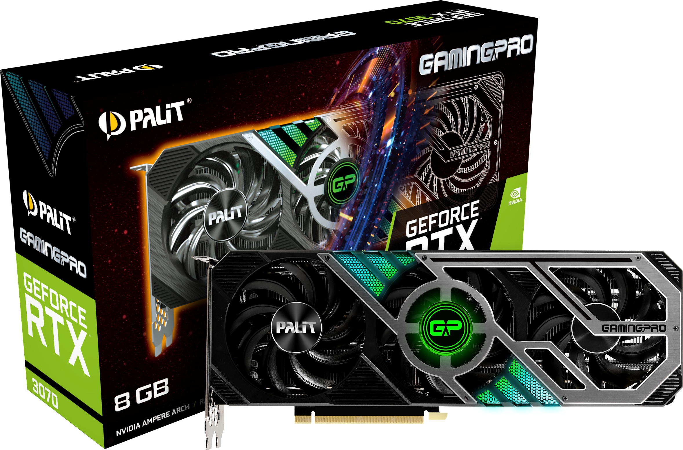 PALIT GeForce RTX™ 3070 GamingPro (NE63070019P2-1041A) (NVIDIA, Grafikkarte)
