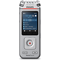 acidez Soviético vistazo Grabadora de voz | Philips VoiceTracer DVT4110, 8 GB, 3 micrófonos HF,  USB-C, Control por App, MP3, PCM, Gris